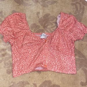 Princess Polly top. Pink. Floral